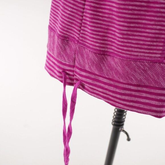 Talbots Purple Striped Large Scoop Neck Knit Lightweight Pullover Sweater - Picture 4 of 9